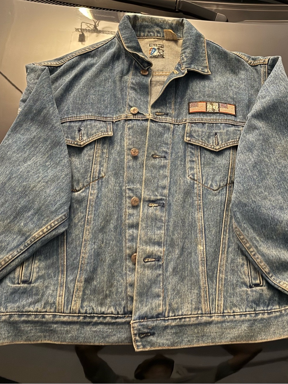 the Rolling Stones North American Tour 1989 Light Blue Denim Jacket